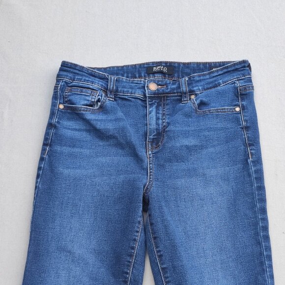 Buffalo jeans Aubrey women's sz 4 ink blue colour High rise Stretch Ankle grazer - Picture 2 of 14